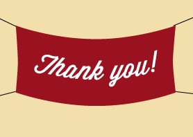 thank you banner