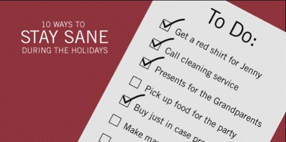 Stay Sane During the Holidays