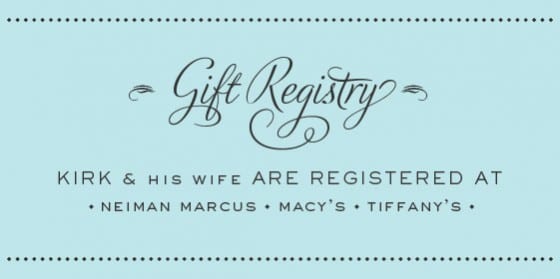 renewing our gift registry