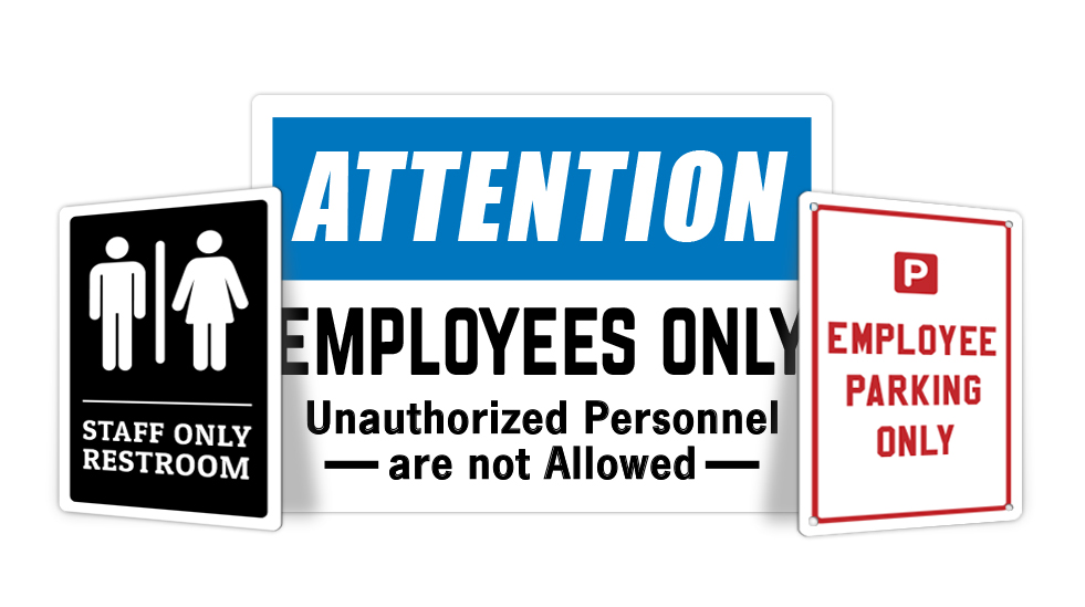 Employee Only Signs Signs Com