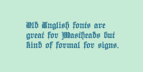 Old English Fonts