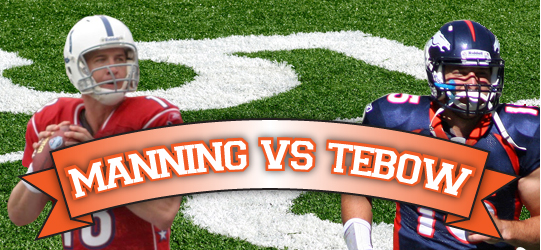 Manning Vs Tebow Manning Vs Tebow