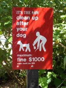 Clean Up Sign