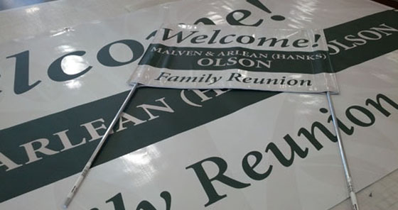 Family Reunion Signage