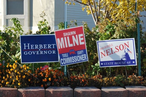 Herbert Milne Election Signage