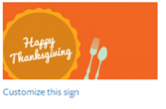 Thanksgiving Sign #1