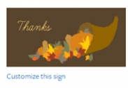 Thanksgiving Sign #6