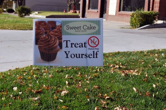 Yard Sign Sweet Cake