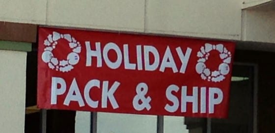 Holiday sign