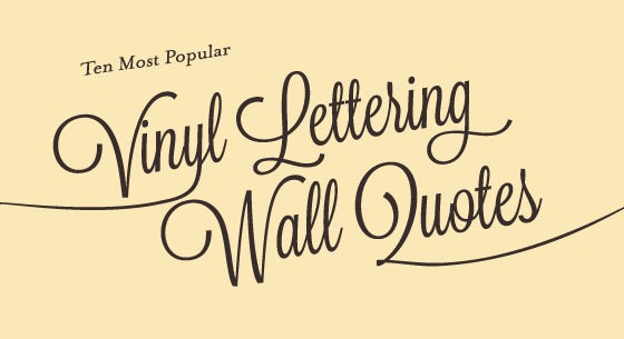 How to Apply Vinyl Letters to Walls