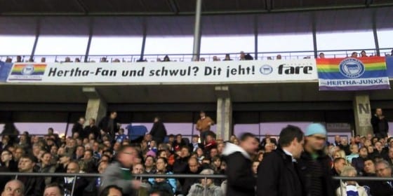 Hertha Berlin Sports Club signage. Courtesy FARE Network.
