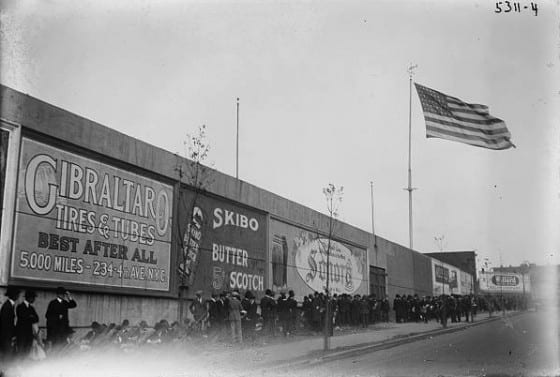 Advertising at Ebbets Field 1920