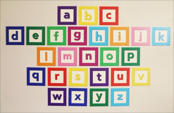 alphabet set wall decal