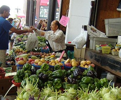 farmers market customer