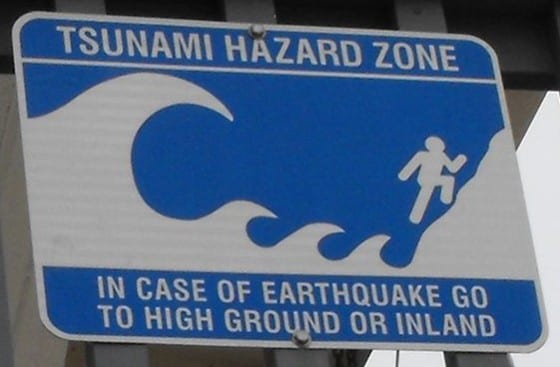 Tsunami-hazard-zone