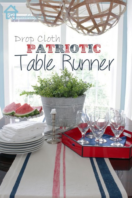 drop cloth patriotic runner2mn