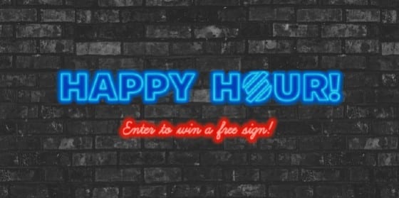 Signs.com Happy Hour