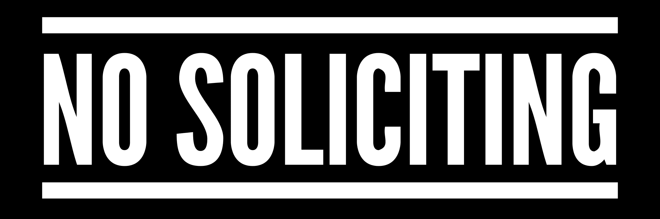 No Soliciting Printable Sign