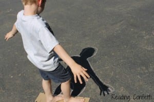 shadow chalk art