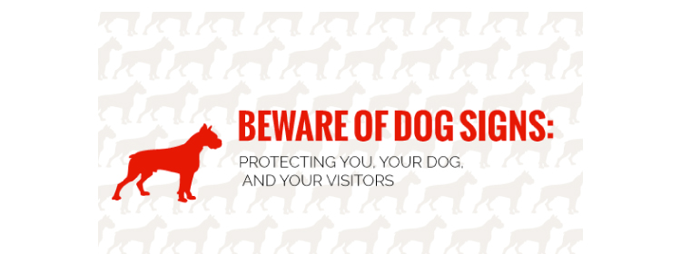 beware of dog yard sign