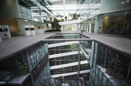 indoor glass office