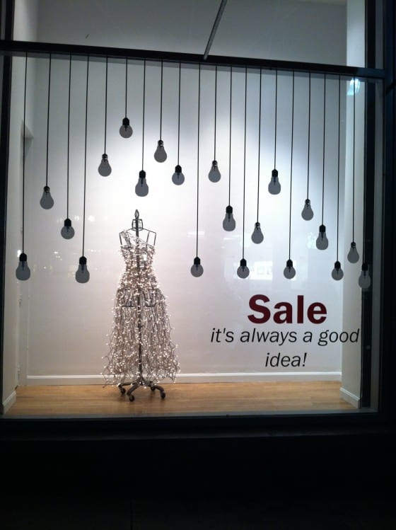 christmas sale window decal