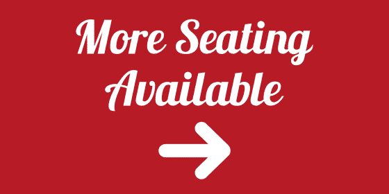 more seating available sign