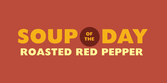 soup of the day promotional sign