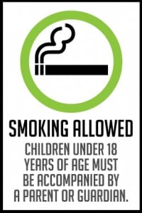 colorado smoking allowed sign 8x12