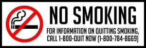 maryland no smoking sign 18x6