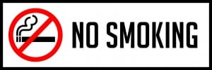 minnesota no smoking sign horizontal 18x6