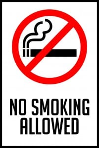 missouri no smoking allowed sign 12x18