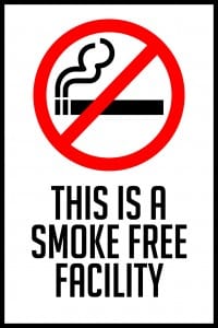 missouri smoke free facility sign 12x18