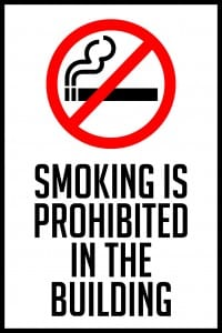 mississippi smoking prohibited sign vertical 12x18