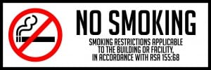 new hampshire no smoking sign horizontal 18x6