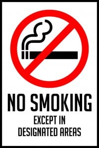 utah no smoking sign except 12x18