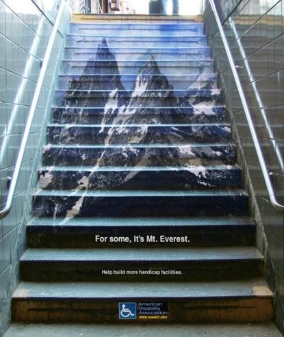 ada everest stair floor decal