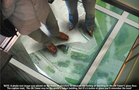 elevator glass floor