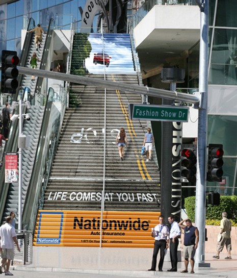 nationwide stair floor decal