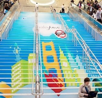 salesforce stair floor decal