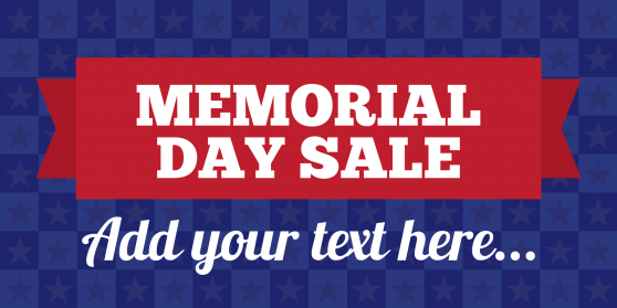 memorial day sale template