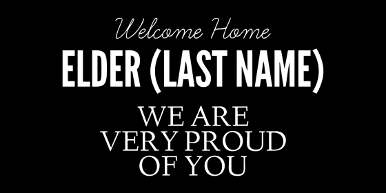 welcome home elder plaque sign