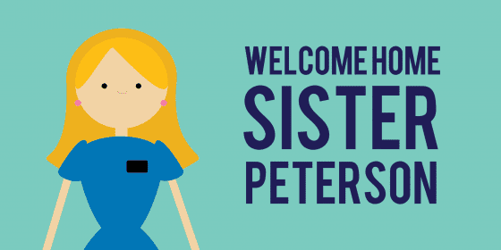 welcome home sister banner template