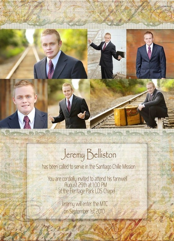 Missionary Announcement Invitation