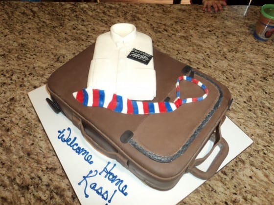 Missionary Suitcase & Shirt Cake