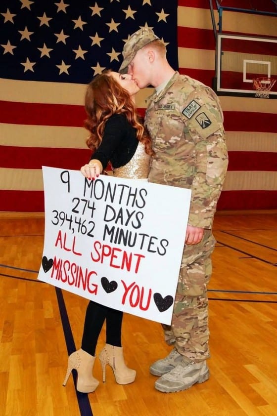 9 months waiting for you deployment sign