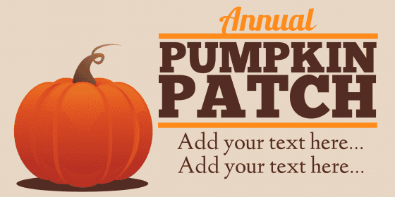 annual pumpkin patch banner