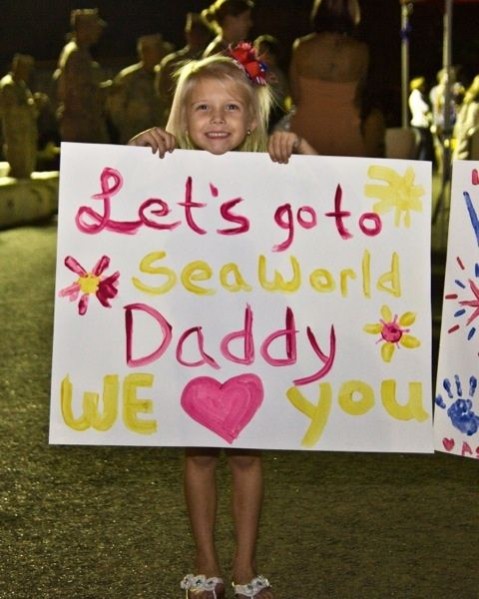 let's go to seaworld daddy sign