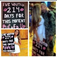 pucker up deployment sign