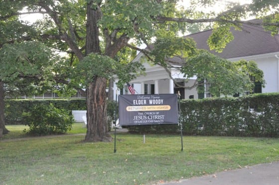 missionary banner in front yard